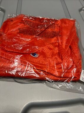 Champion Red-Orange Mesh Athletic Jersey with C Patch Sz 3XL